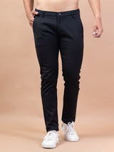 Solid Black Cotton Pant