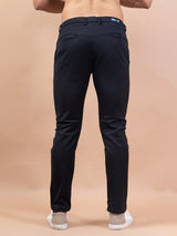 Solid Black Cotton Pant