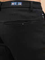 Solid Black Cotton Pant