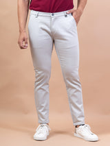 Solid Sky Blue Cotton Pant