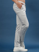 Solid Light Cream Cotton Pant