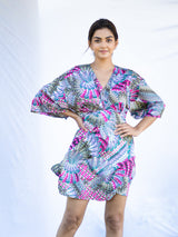 Tropical Illusion Print Summer Playsuit For Women