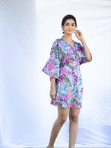 Tropical Illusion Print Summer Playsuit For Women