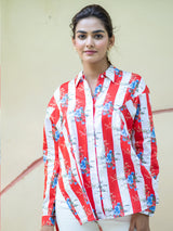 ladies printed shirt