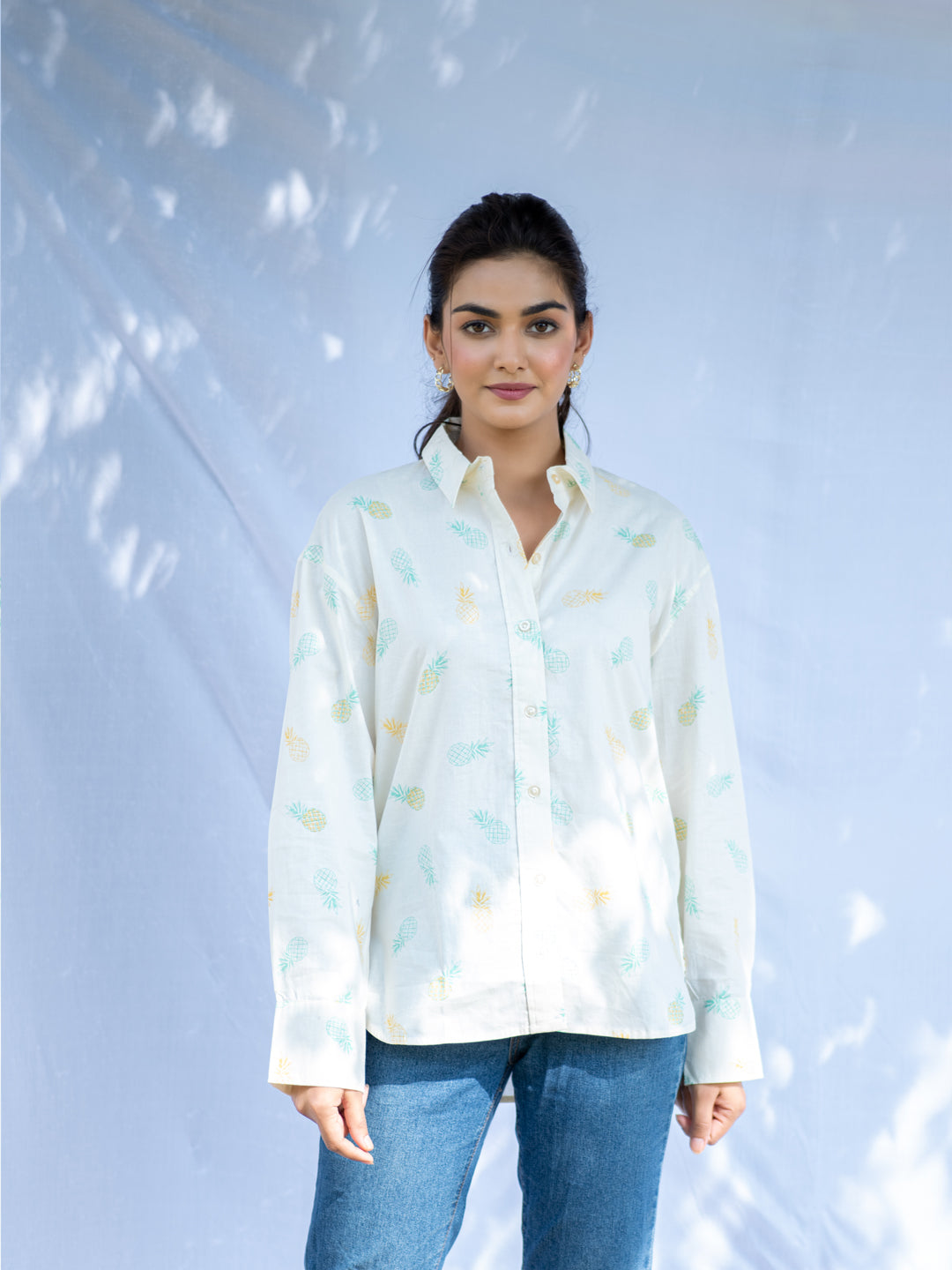 Pineapple dress shirt sales womens