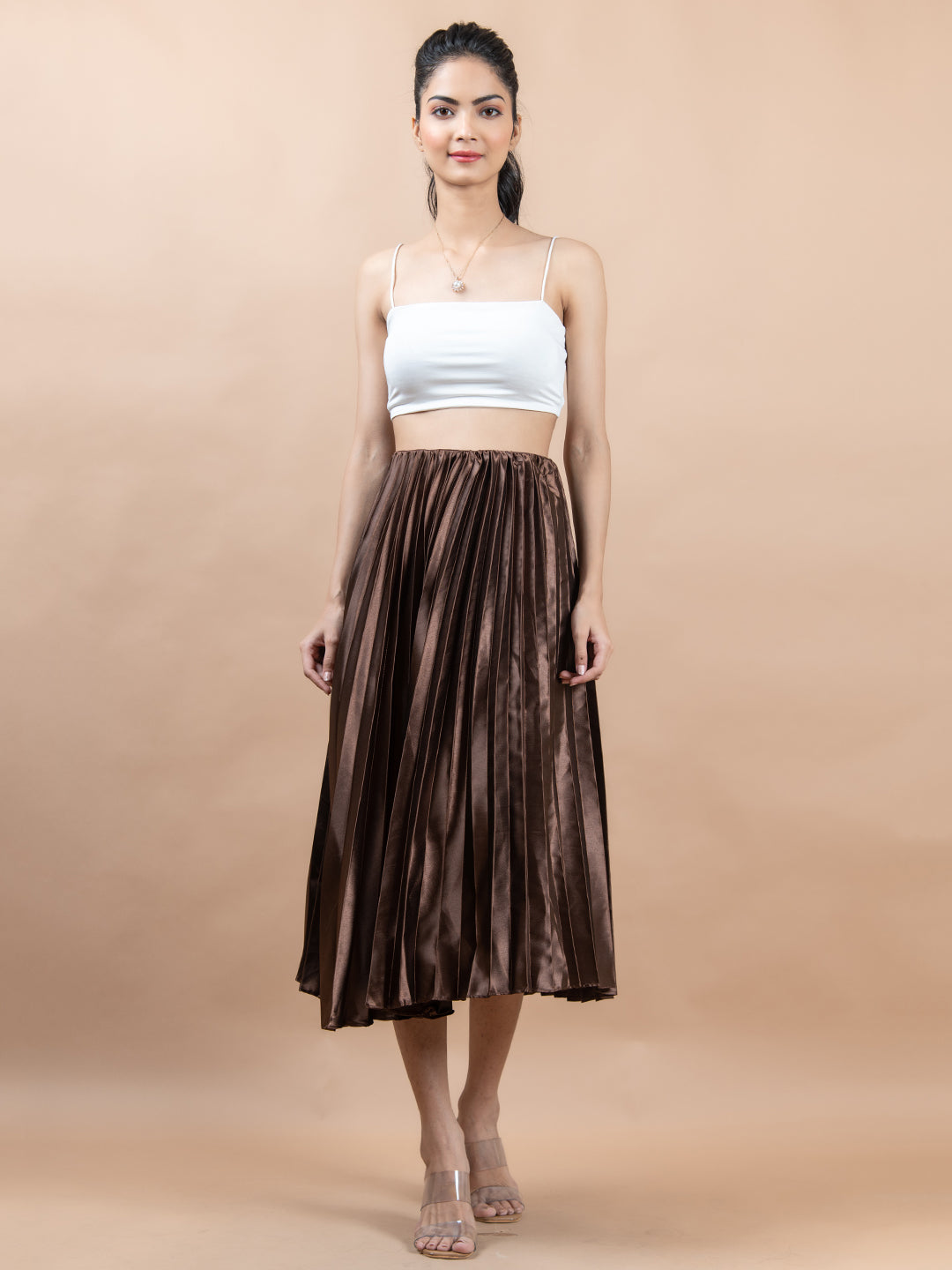 brown skirt online