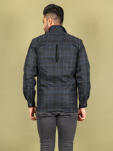 Black and Blue Checks Flannel Shacket - Tistabene