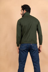 Olive Green Turtle neck sweater - Tistabene