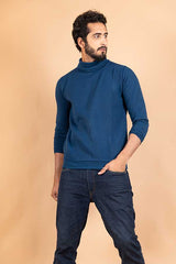 Blue Turtle Neck Sweater