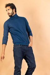 Blue Turtle Neck Sweater