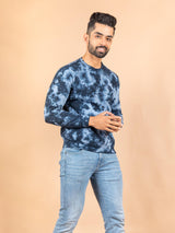 Deep Blue Tie and Dye Sweatshirt - Tistabene