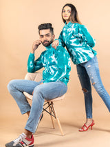 Sea Green Tie and Dye Turtle Neck - Tistabene