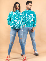 Sea Green Tie and Dye Turtle Neck - Tistabene