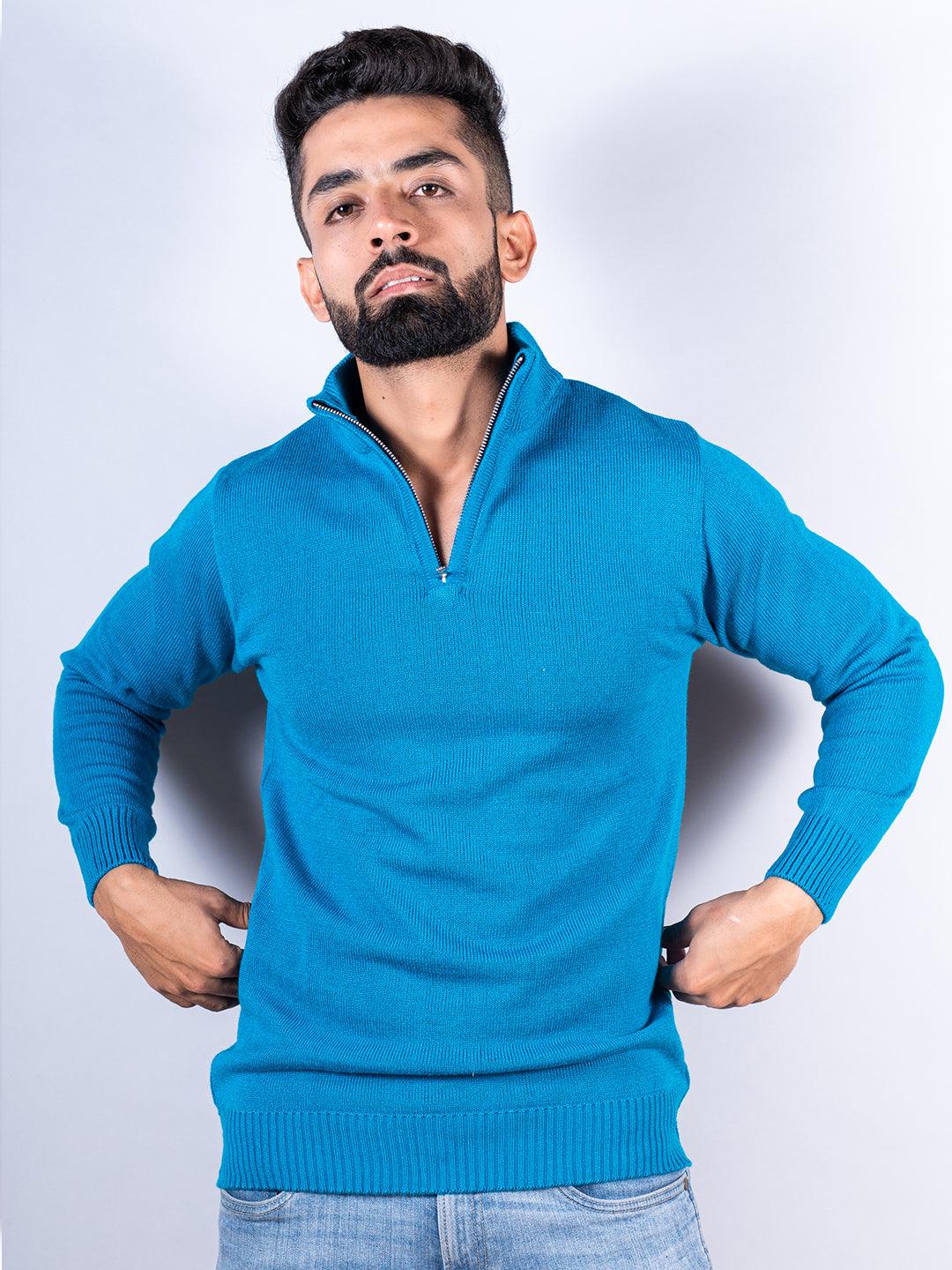 Men's sweater online deals half sleeve