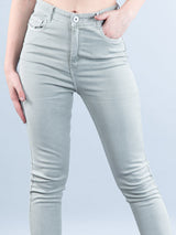 Pastel Green Skinny Fit Jeans For Women