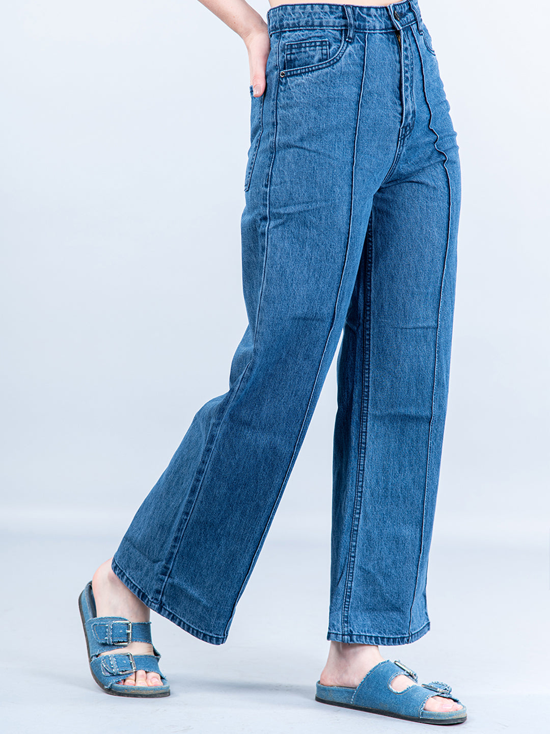 High-rise Raw Hem Flare Jeans | Flare jeans, Flares, Denim women