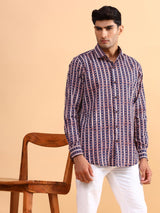 Chevron Cotton Printed Shirt