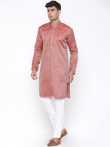 Bloom Printed Designer Silk Kurta