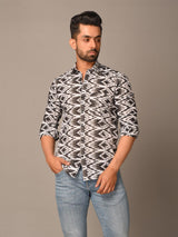 abstract printed shirts